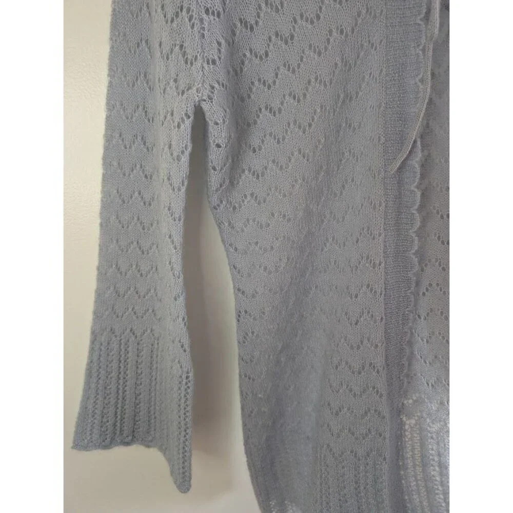 Victoria's Secret Cardigan Sweater Size‎ Large Mohair Wool Coquette Fairy Duster